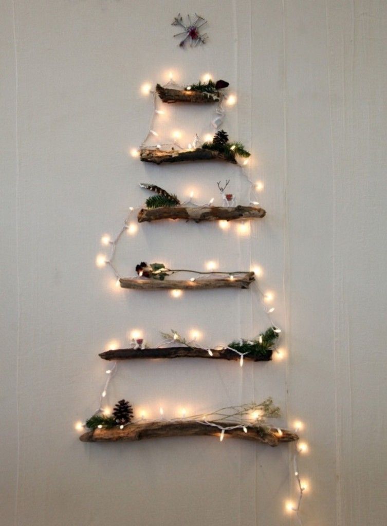 Estas son 30 ideas ingeniosas para árboles de Navidad en poco espacio - Arbol14-753x1024