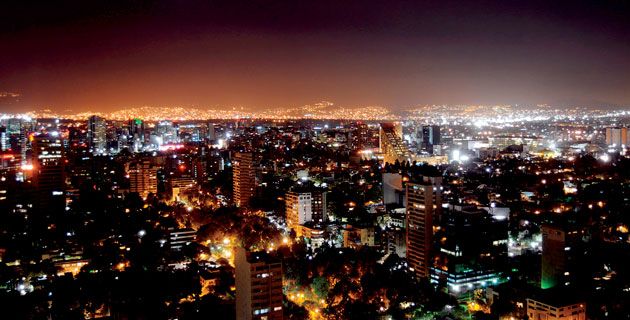 México y Monterrey, entre las mejores ciudades para vivir - vista_nocturna_ciudad_de_mexico