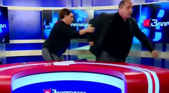 Video: políticos pelean durante debate televisado en Georgia - pelea-debate-georgia