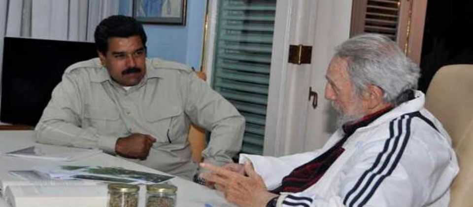Castro recibió a Maduro