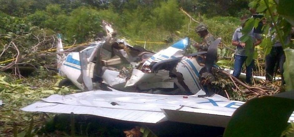 Cuatro heridos  y un muerto por el desplome de una avioneta en Tapachula