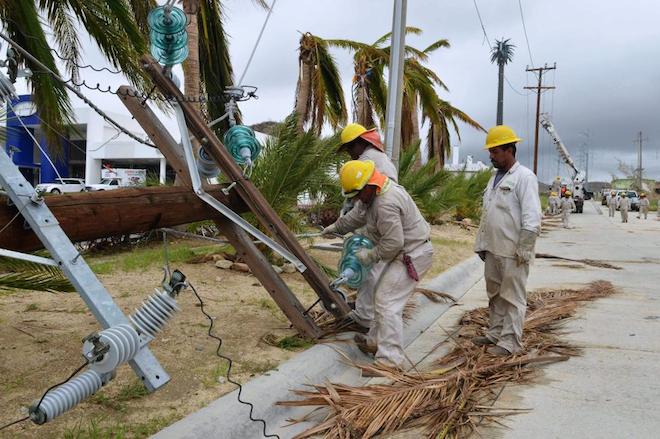 Restablecido el 90 por ciento de la energía eléctrica en Baja California Sur Restablecido el 90 por ciento de la energía eléctrica en Baja California Sur