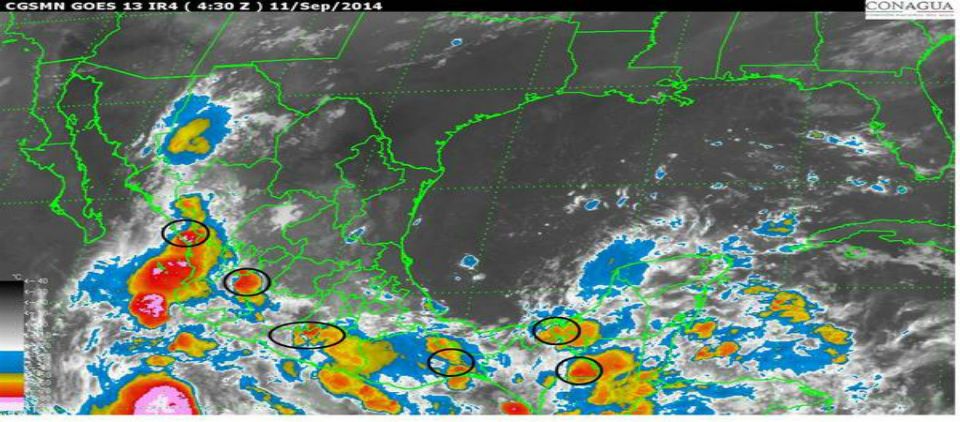 Odile seguirá generando lluvias en el Pacífico