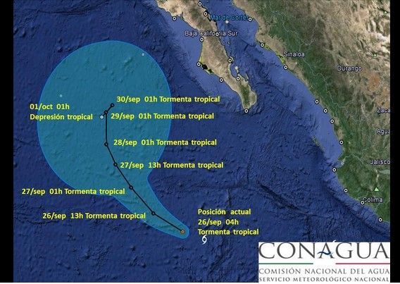 Prevén que tormenta tropical Rachel se debilite