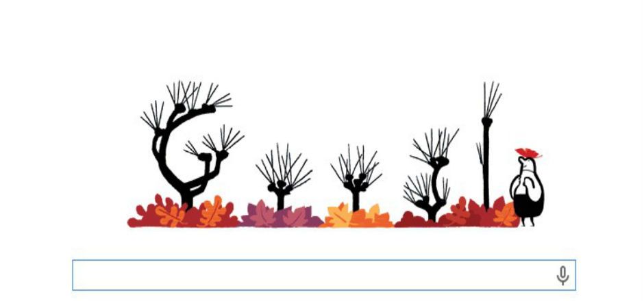 Google recibe el otoño con doodle animado