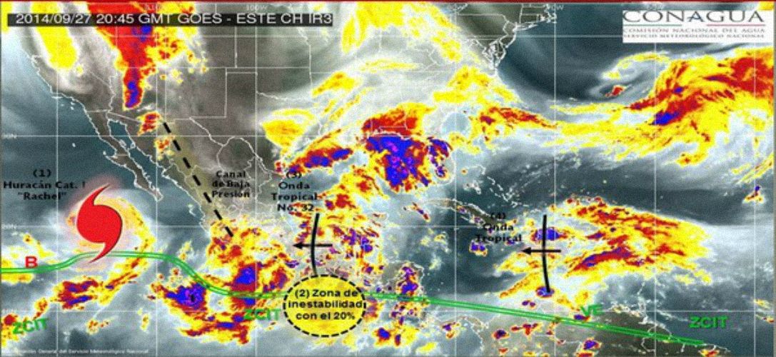 Rachel se mantiene como huracán categoría I