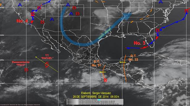 Alertan por presencia de seis fenómenos meteorológicos en el país Alertan por presencia de seis fenómenos meteorológicos en el país