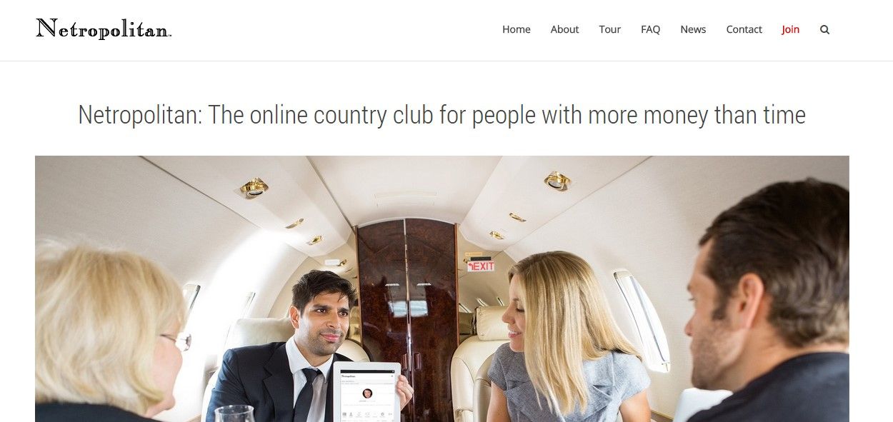Netropolitan: el Facebook para ricos Netropolitan: el Facebook para ricos