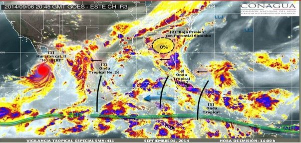 Se mantiene alerta en BCS por huracán ‘Norbert’ categoría II Se mantiene alerta en BCS por huracán ‘Norbert’ categoría II