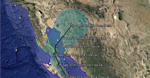 Odile se degrada a tormenta tropical