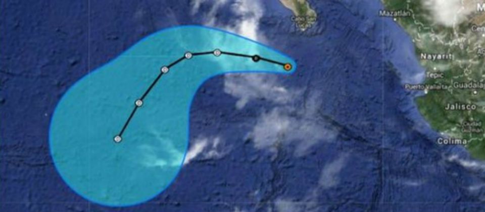 Tormenta Polo provoca lluvias en Los Cabos