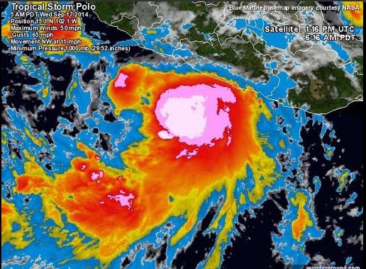 ‘Polo’ se convertiría mañana en huracán ‘Polo’ se convertiría mañana en huracán