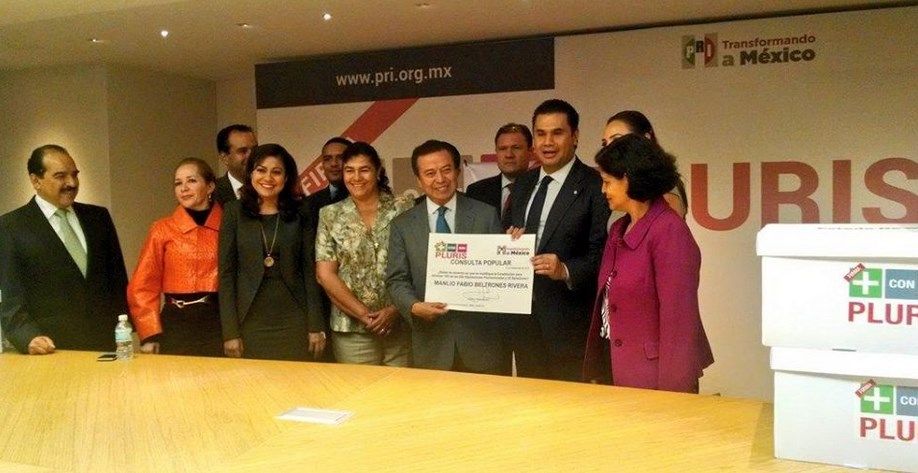Contamos con 1.8 millones de firmas para consulta sobre pluris: PRI