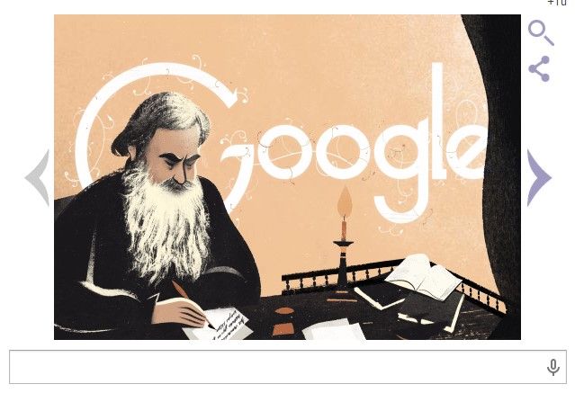 Recuerda Google a León Tolstói Recuerda Google a León Tolstói