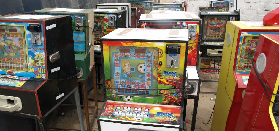 SEGOB decomisa 8 mil máquinas tragamonedas SEGOB decomisa 8 mil máquinas tragamonedas