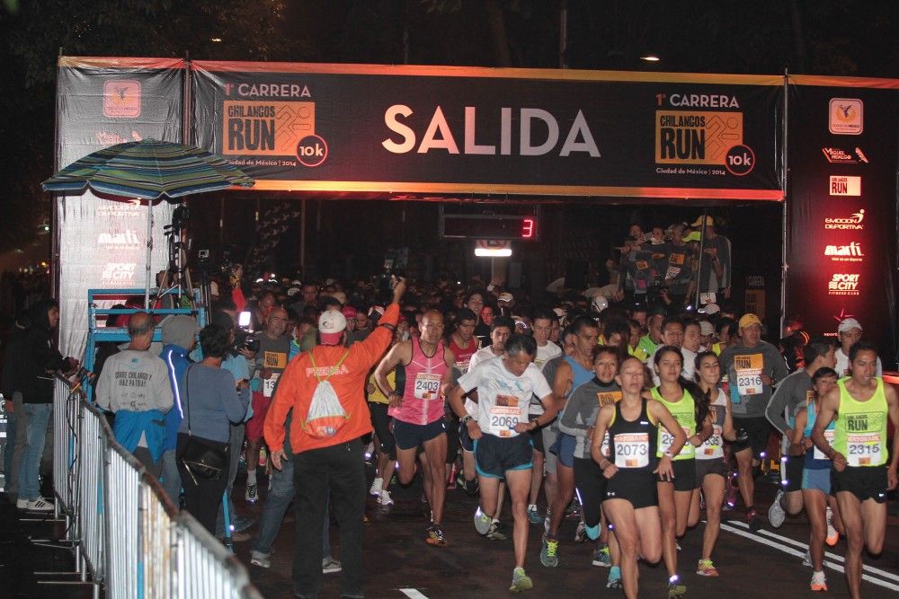 Tres mil deportistas participan en primera carrera “Chilango Run 10K”