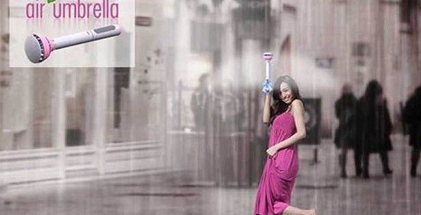 Inventan paraguas invisible