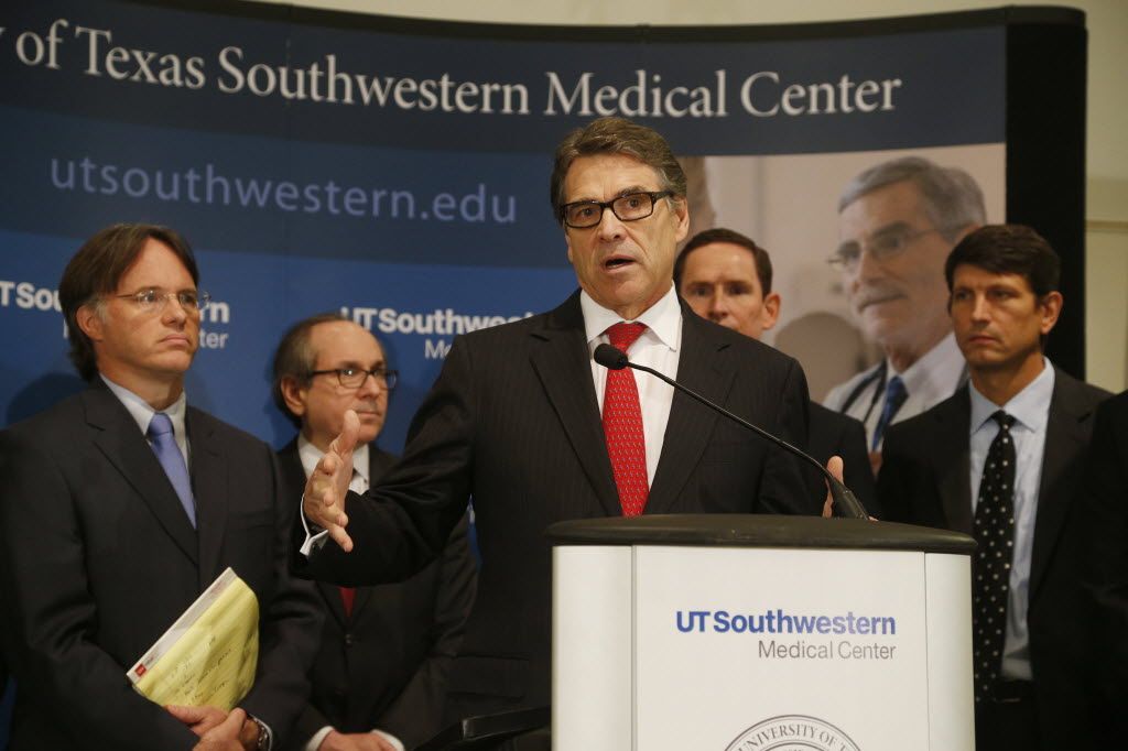 Anuncia gobernador de Texas centros de tratamiento para ébola Anuncia gobernador de Texas centros de tratamiento para ébola