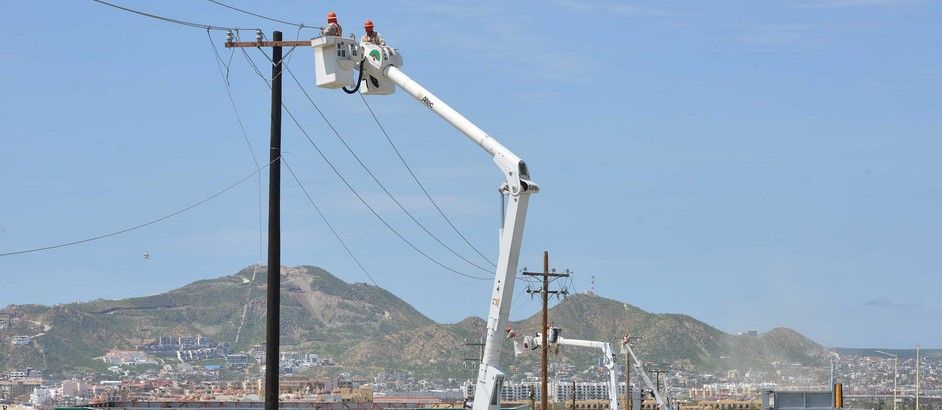 Restablecida 99% de energía eléctrica en BCS