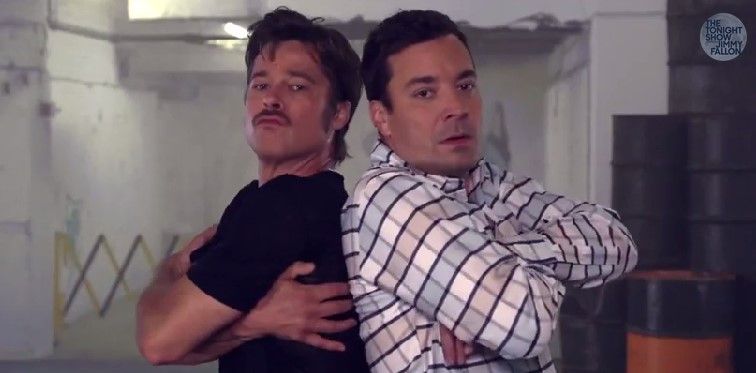 Brad Pitt realiza entrevista con breakdance Brad Pitt realiza entrevista con breakdance