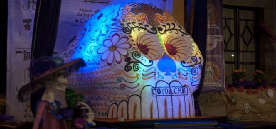 Visite en Coyoacán la Calaverita de Azúcar más grande