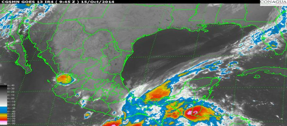 Frente frío 7 causará lluvias intensas a torrenciales en el sureste del país