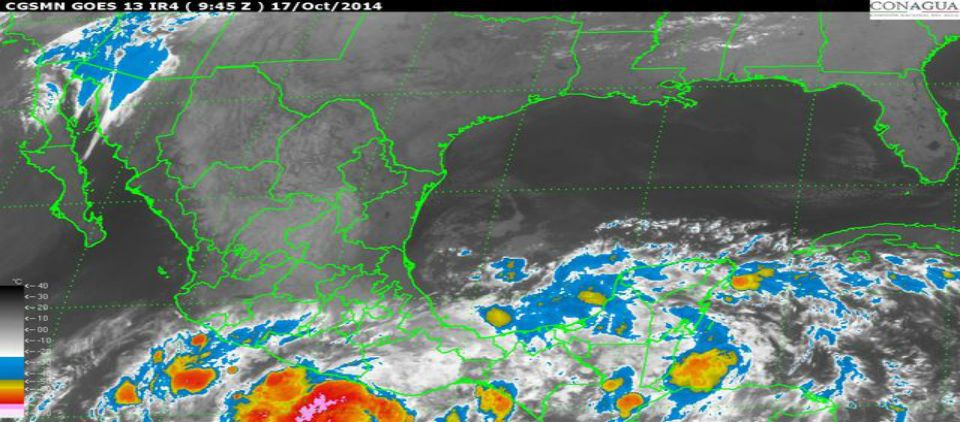 Una zona de inestabilidad causará lluvias torrenciales en Guerrero y Oaxaca Una zona de inestabilidad causará lluvias torrenciales en Guerrero y Oaxaca