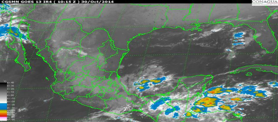 Lluvias muy fuertes en Oaxaca y Chiapas debido a depresión tropical