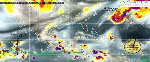 Frente frío 6 provocará lluvias en el noreste del país Frente frío 6 provocará lluvias en el noreste del país