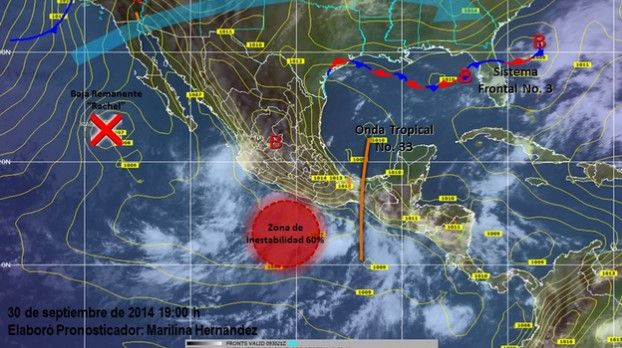 Se esperan lluvias intensas de Oaxaca a Colima Se esperan lluvias intensas de Oaxaca a Colima