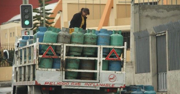 Repartidores de gas se manifiestaron en San Lázaro Repartidores de gas se manifiestaron en San Lázaro