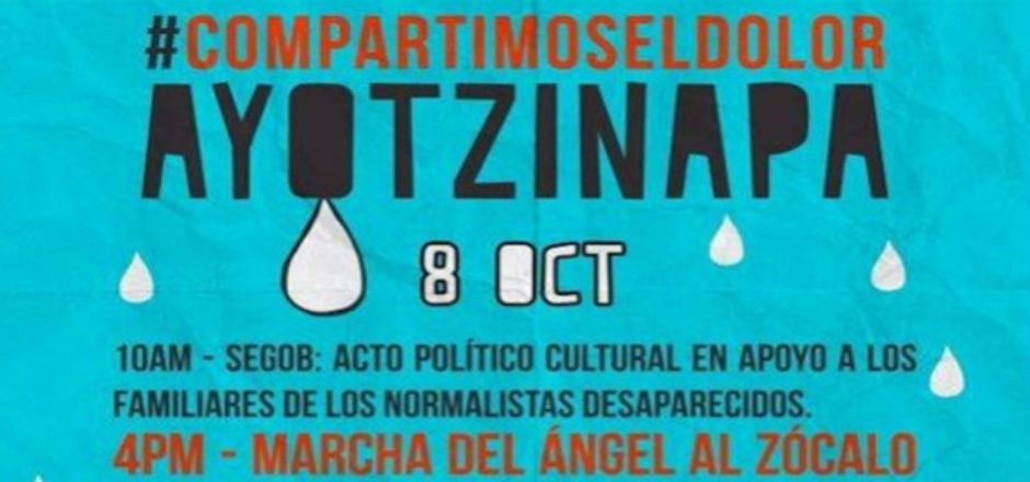 Movilizaciones a favor de normalistas de Ayotzinapa