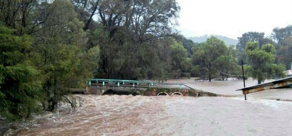 Desbordan ríos en Oaxaca por lluvias de Trudy