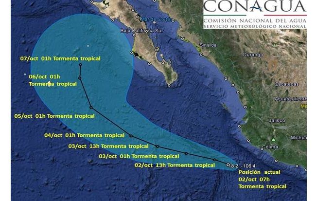Simon generará lluvias en Baja California