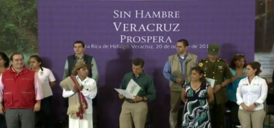 El presidente EPN encabeza evento “Sin Hambre Veracruz Prospera”