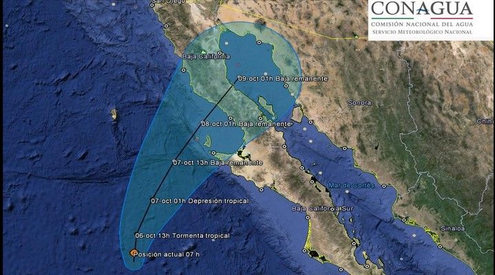 Simon se acerca a Baja California Simon se acerca a Baja California