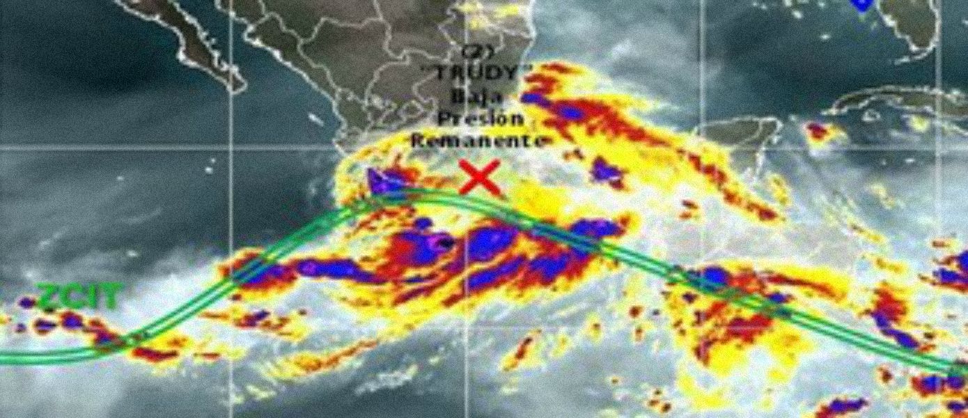 Potencial de lluvias en Oaxaca por último rastros de Trudy Potencial de lluvias en Oaxaca por último rastros de Trudy