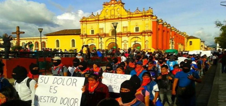 EZLN se une a la marcha nacional Ayotzinapa