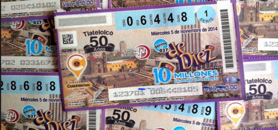 Boleto de Lotería Nacional celebra 50 años de Tlatelolco