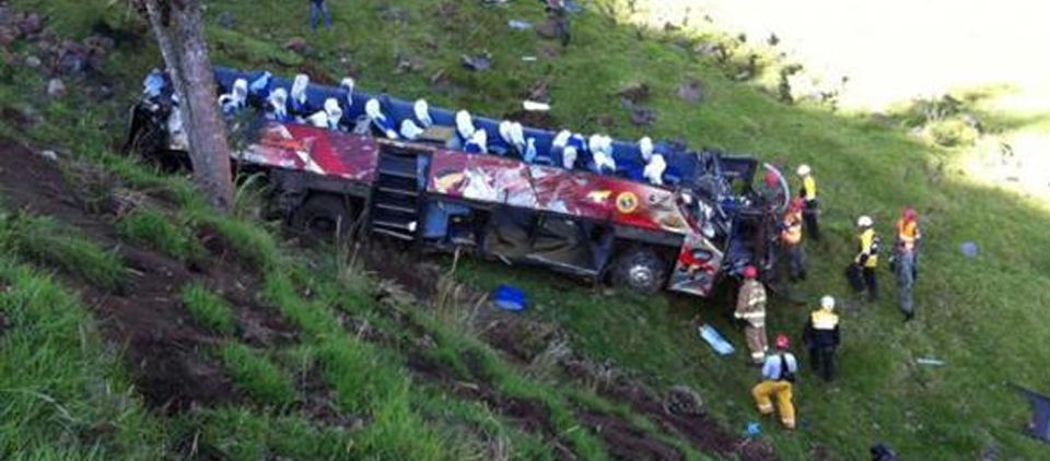 Al menos 15 muertos por accidente en Ecuador