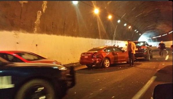 Choque múltiple en Autopista México-Toluca