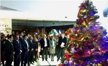 Encienden árbol de Navidad en el Senado Encienden árbol de Navidad en el Senado