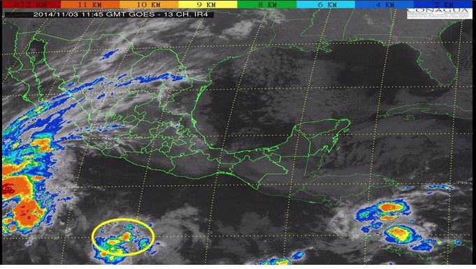 Posible desarrollo ciclónico en Guerrero
