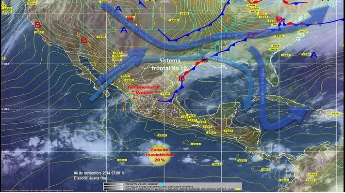 Alerta por posibilidad de ciclón tropical en el Pacífico