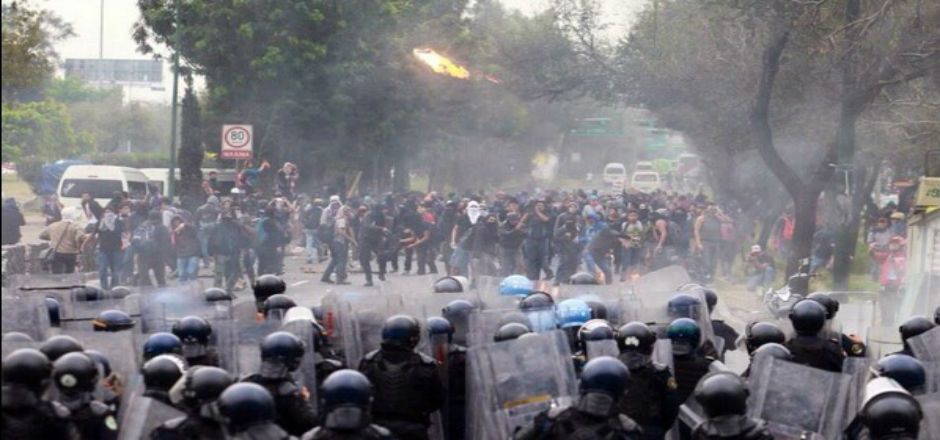 Detenidos por disturbios en la Ciudad de México
