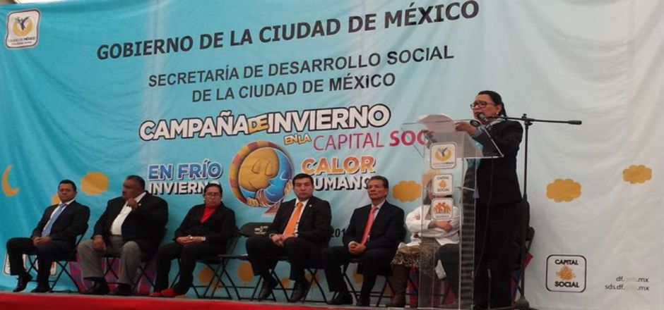 Dio inicio el programa “En frío invierno, calor humano” en el DF