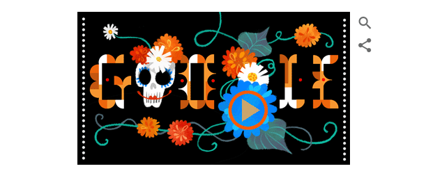 Google se viste para Día de Muertos