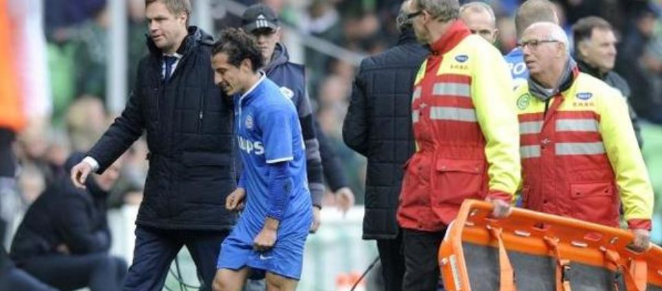 Lesionado Guardado en empate del PSV