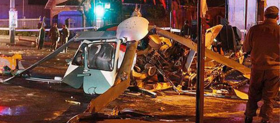 Explota helicóptero policial en Chile
