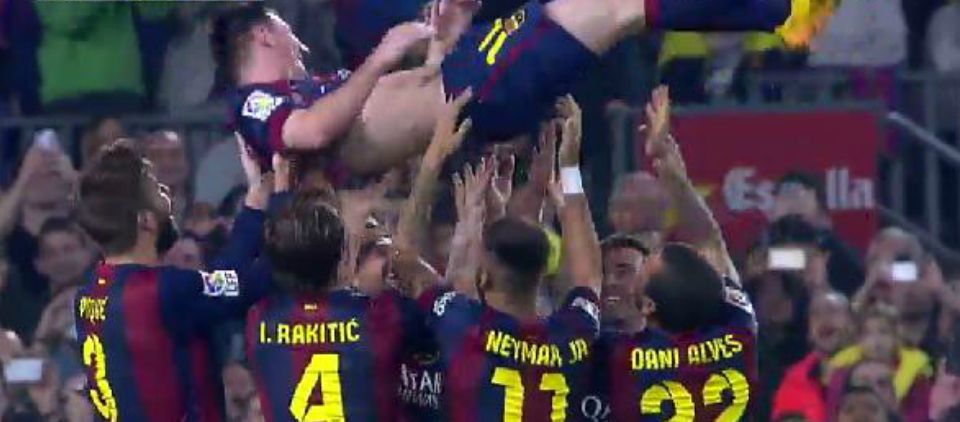 Messi supera el récord de Zarra